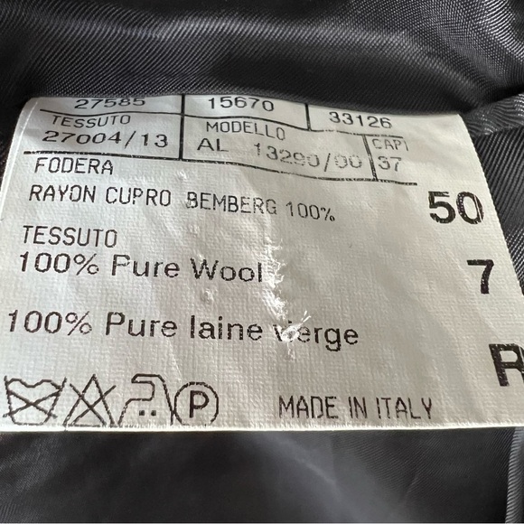 Harry Rosen Italian wool black white check plaid oversized blazer IT 50 - Picture 13 of 16